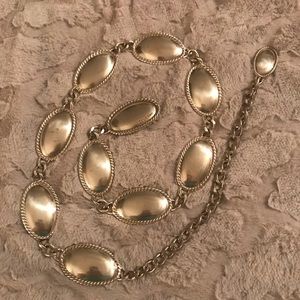 Calvin Klein western-inspired silvertone belt